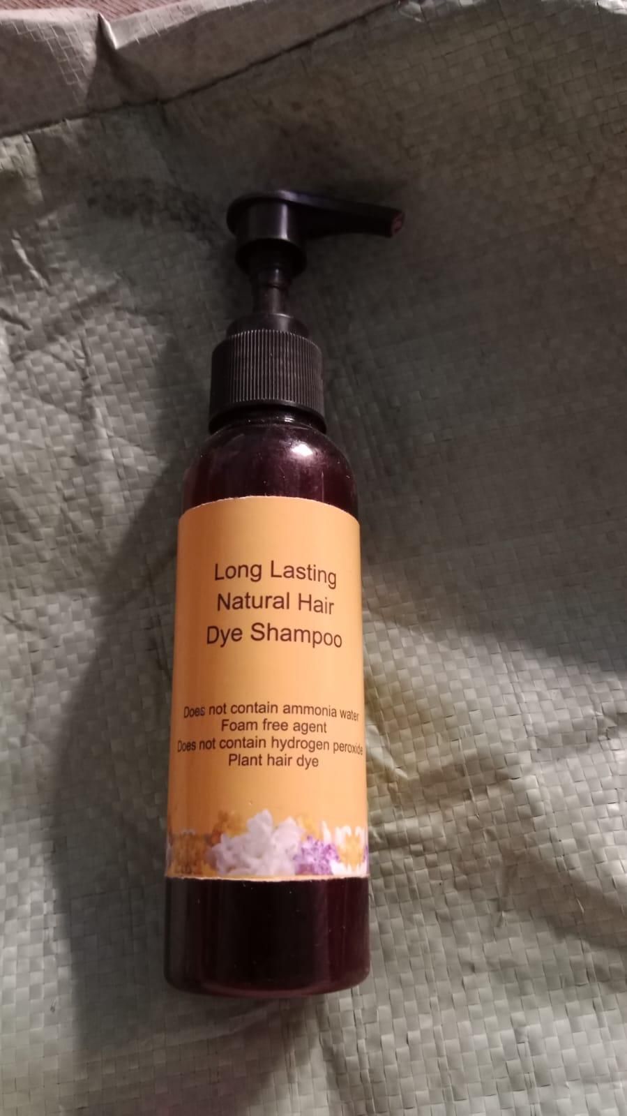 Long Lasting Natural Hair Dye Shampoo - Plant Extract Formula (Pack of 2)