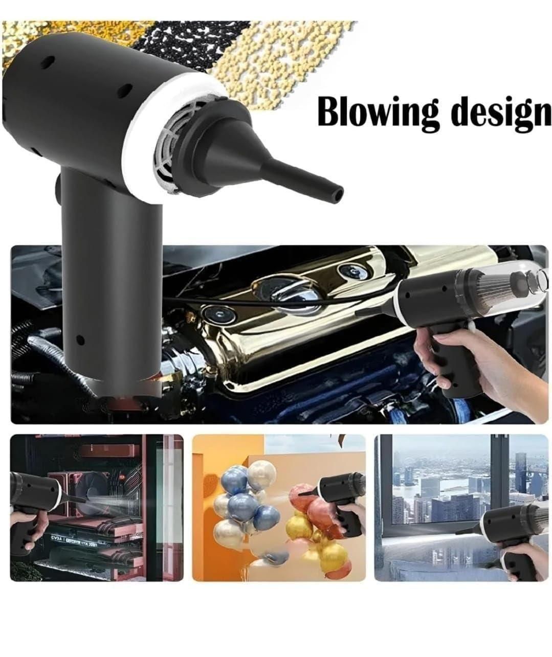 Portable Wireless Vacuum Suction Cleaner and Air Duster