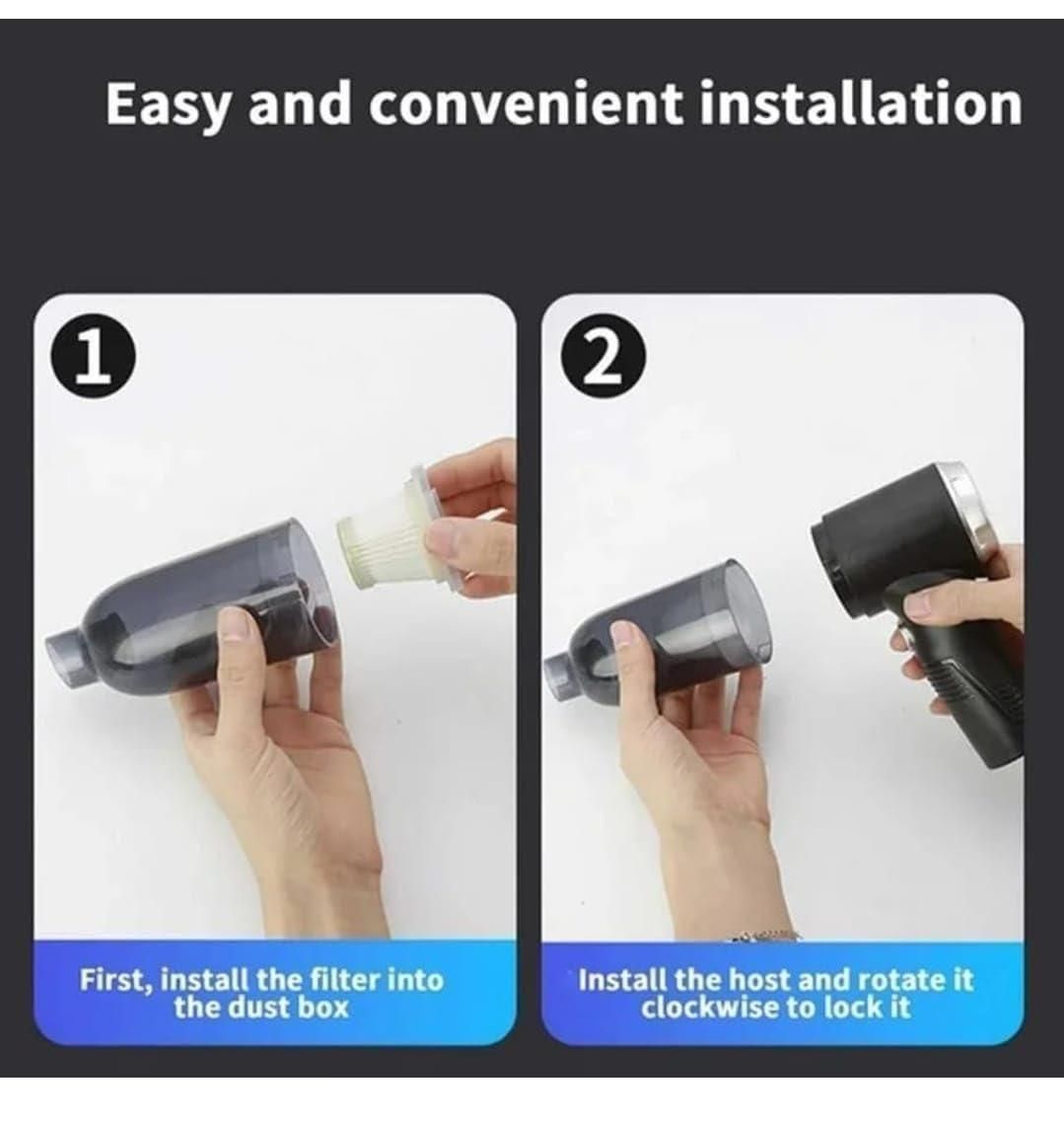 Portable Wireless Vacuum Suction Cleaner and Air Duster