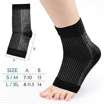 Swelling Arch Heel Socks yoga sport protect socks (Pack of 2 Pair)