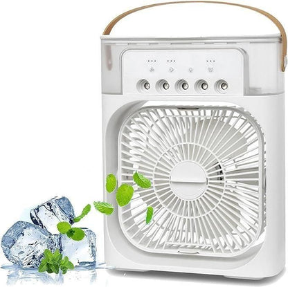 Portable USB Air Cooler Fan | Mist Spray & Humidifier